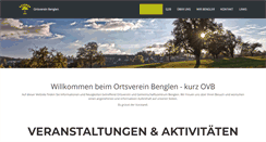 Desktop Screenshot of ortsvereinbenglen.ch